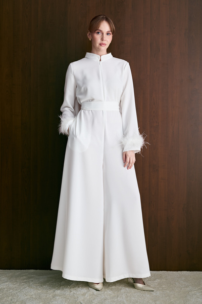 Melike Tatar Tulle Detailed Jumpsuit 32-2670