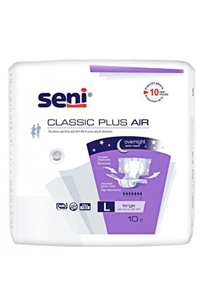 Seni Scutece pentru Adulti Classic Plus Air, L, 10 Bucati