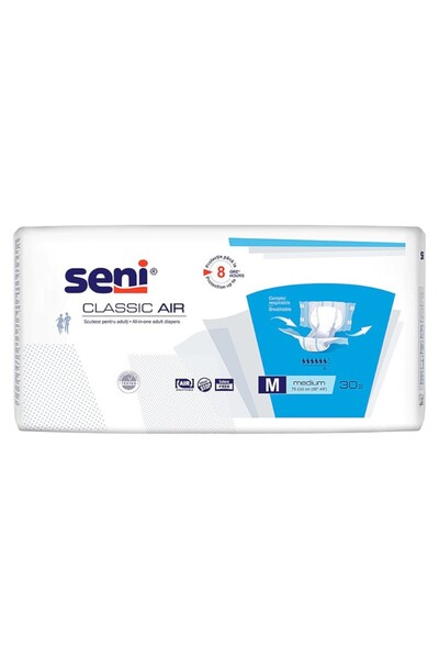 Seni Set 2 x 30 Scutece pentru Adulti Classic Air, Medium