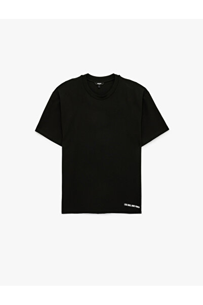 Koton guler rotund Tricou sport confortabil croială cu mânecă scurtă, amestec...