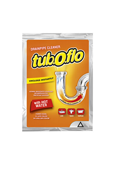 Tub.O.Flo Set 14 x Plicuri Granule pentru Desfundat Tevi Flo, Apa Fierbinte, ...