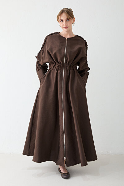 Melike Tatar Büzgü Detaylı Elbise 77-1985