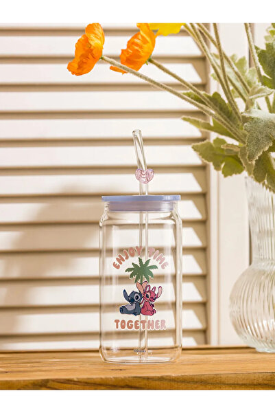 LC Waikiki LCW HOME Karışık Hello Kitty Baskılı Pipetli Cam Bardak