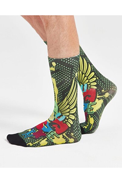 Bolero Men's End2End Wings Graffiti Design Socks