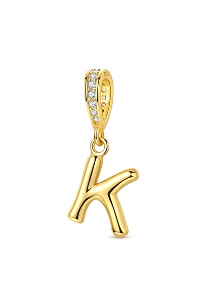 Choice KTC1951-K تعليقات من الفضة الإسترليني عيار 925، خرز ذهبي على شكل حروف ...