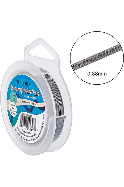 Choice سلك خرز من الفولاذ المقاوم للصدأ مطلي بالنايلون، لفة واحدة، 49 خيطًا (...