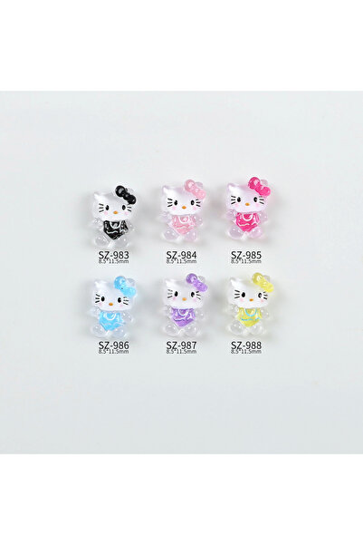 Choice مجموعة متنوعة - 100 قطعة، 100 قطعة/عبوة، زينة أظافر جديدة من الراتنج ب...