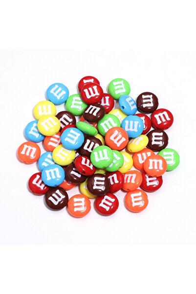 Choice1 14mm 20pcs mix color no black 20Pcs/Lot 14cm Flat Round Acrylic Beads...