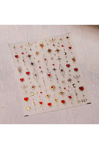 Choice ملصق أظافر معدني فاخر على شكل قلب، ملصق ضوء مقدس، إكسسوارات فن الأظافر...