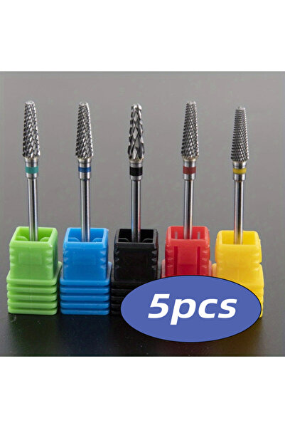 Choice 5 قطع من رؤوس مثقاب الأظافر 3/32 بوصة - رؤوس كربيد للحصول على لمسة نها...