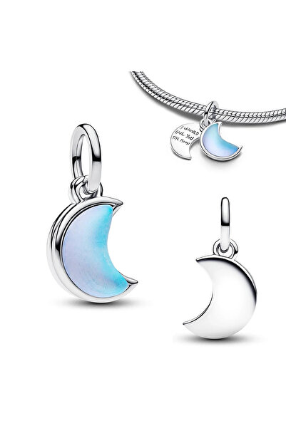 Choice AMC7311 Hot Sale Original 925 Sterling Silver Star & Moon Charms Earri...