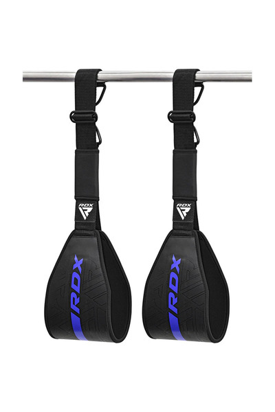RDX Gym workout straps F6 Kara, Blue, plain