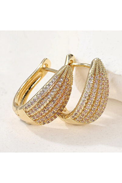 Choice T685 Women's Elegant Exquisite Synthetic Zirconia Inlaid Wedding Hoop ...