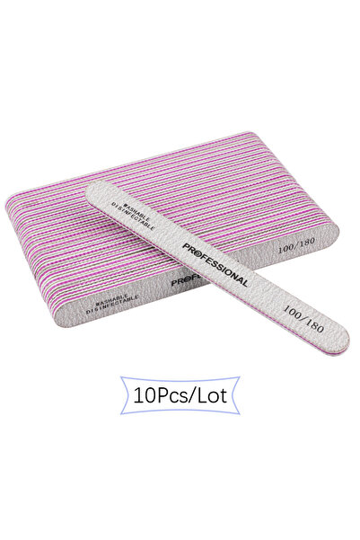 Choice ١٠ قطع ١٠٠-١٨٠ ٥/١٠ قطع مبارد أظافر احترافية ٨٠/١٠٠/١٨٠ حبيبة مبرد صنف...