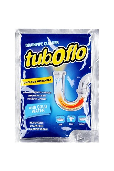 Tub.O.Flo Set 16 x Granule pentru Desfundat Tevile cu Apa Rece Tub.O.flo, 55 g