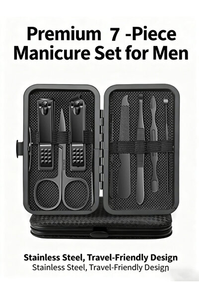 Choice 7black 7/10pcs Stainless Steel Nail Clipper Set with Storage Ergonomic...