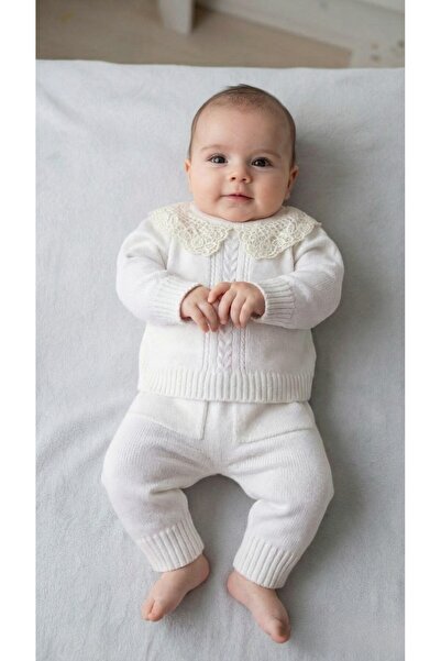 Baby shine طقم بيجاما تركي شتوي - 100% من التريكو الناعم + دانتيل الياسمين