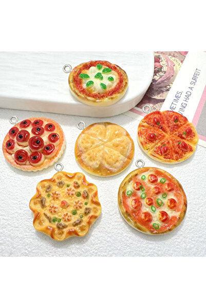 Choice mix 10pcs Simulated miniature mini fruit and vegetable pizza Resin pen...
