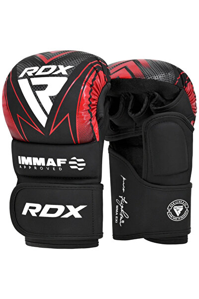 RDX Grappling gloves approved by IMMAF, red, Red, XL