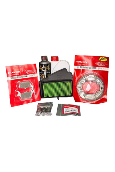 Honda Dio Tam Bakım Seti Orijinal Yağ + Filtre + Baga + Kızak + Ön/Arka Balat...