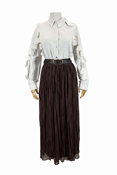 jooq Patterned Chiffon Skirt