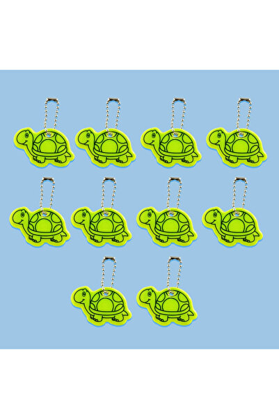 Choice 10PCS green 10PCS Turtle Night Reflective Pendant Hangers Cute Key Cha...