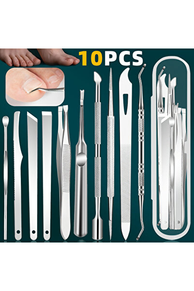 Choice 10pcs 10pcs Stainless Steel Nail Removal Tool Set Odorless Pedicure Ma...