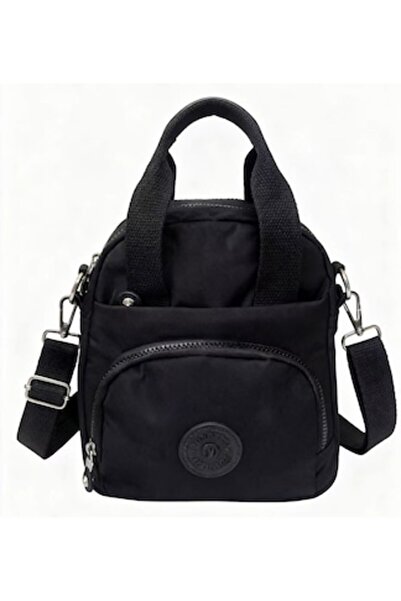 O.M.D Geantă de umăr multifuncțională YUESITE, neagră, 25×23×8cm