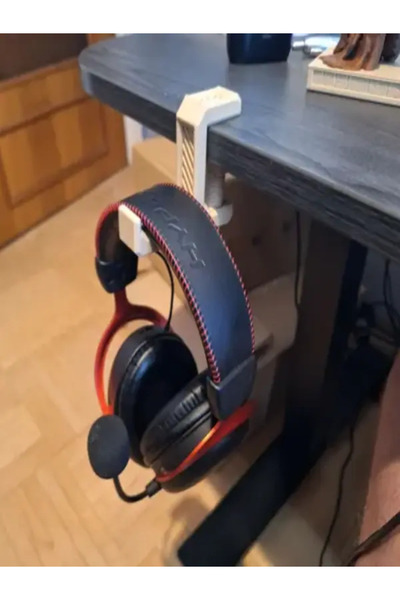 Kariyer حامل سماعات الرأس قابل للتعليق على حافة الطاولة - حامل سماعات الرأس -...