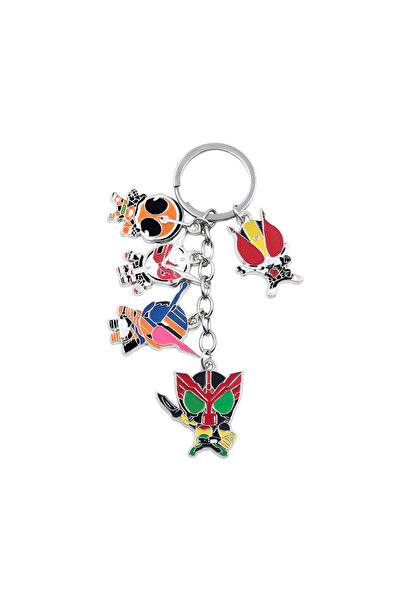 Choice WHITE Anime Masked Kamen Rider Keychain Cartoon Figure Pendant Key Cha...