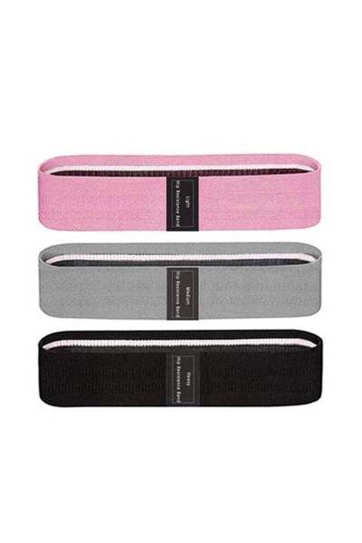 Generic 3-Piece Non Slip Resistance Booty Bands Set Large