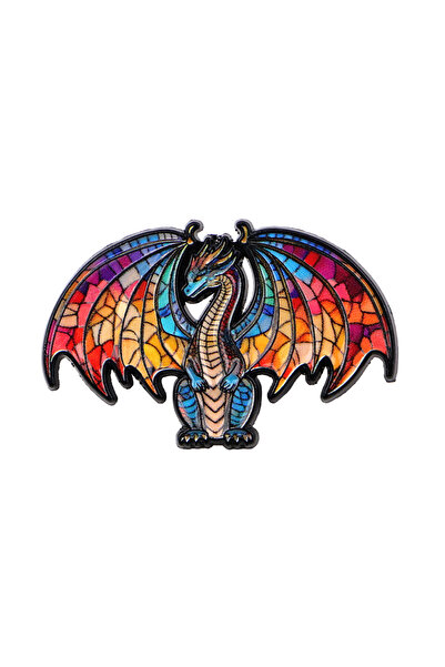 Choice دبابيس مينا عليها اقتباسات عن الحيوانات، بروش قطة كرتونية، ضفدع، تنين،...