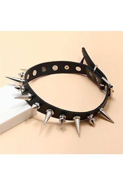 Choice Black 1pcs Rivet Choker Y2K Necklace For Men Women Year Christmas Part...