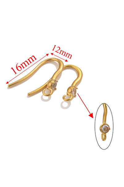 Choice Z2213G8، 6 قطع من خطافات الأقراط المصنوعة من الفولاذ المقاوم للصدأ وال...
