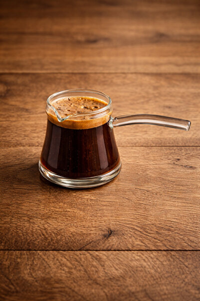 YzHome إبريق قهوة زجاجي مقاوم للحرارة والنار من البورسليكات 400 مل