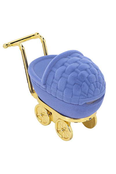 Choice علبة مجوهرات زرقاء على شكل عربة أطفال، علبة هدايا مجوهرات شخصية، علبة ...