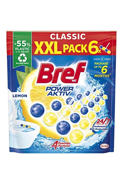 Bref Set 2 x Odorizant Toaleta Power Aktiv, Lamaie, 6 x 50 g