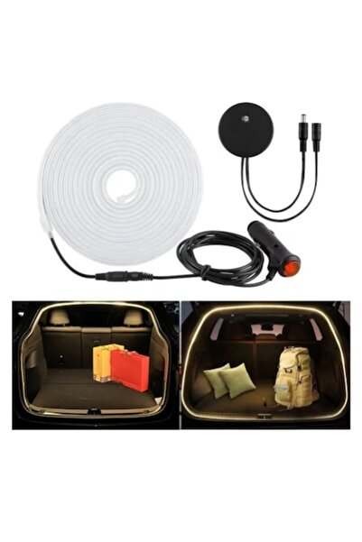 INELAG Bandă LED pentru portbagaj de 5 m cu senzor și alimentare brichetă – l...