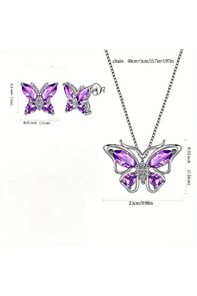 Choice Only Necklace Eternal Rose Gift Set with Necklace And Earrings for Wom...