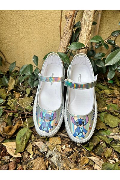 Scarpe Magiche Stitch Girl's Hologram Shiny Ballet Flats – Velcro Shoes (Not ...