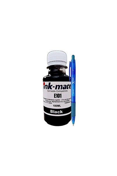 Ink-mate Flacon Refill Cerneala Compatibil EPSON 101, 1x100ml C13T03V14A Negr...