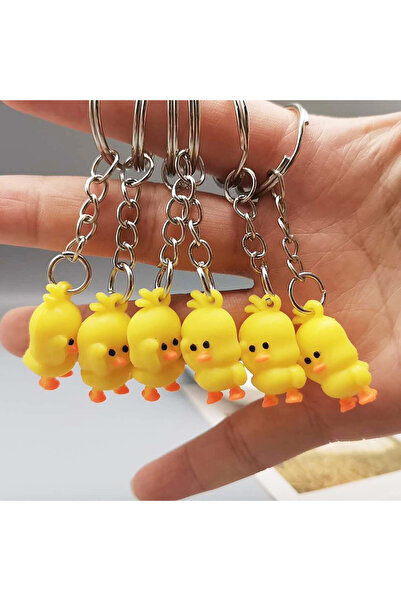 Choice 10PCS 10PCS 2.5cm Funny Cartoon Little Yellow Duck Keychain Mini Duckl...
