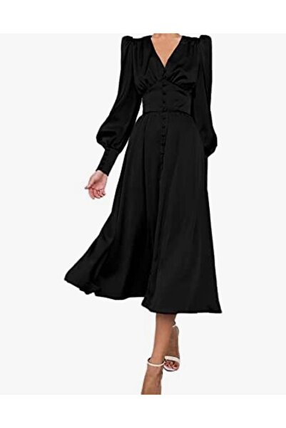 OMS Rochie midi din satin