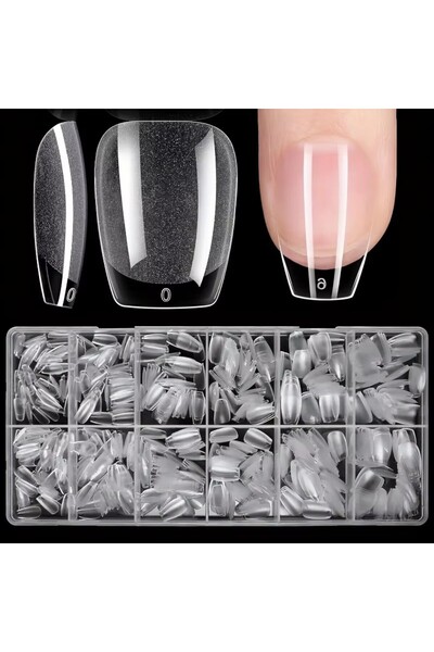 Choice تيشيرت قصير 600، لصقات أظافر متوسطة الحجم على شكل لوز، لصقات أظافر جل ...