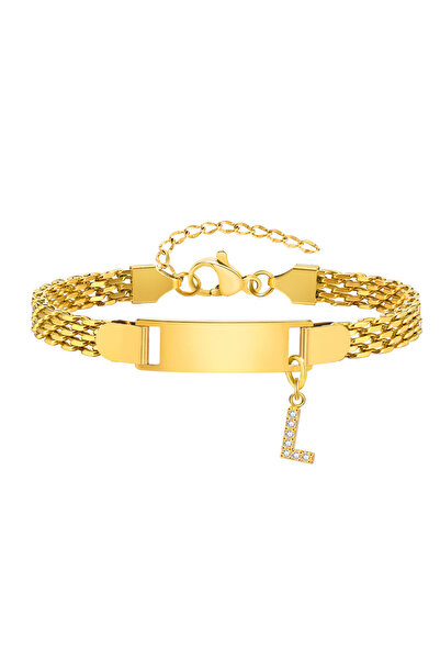 Choice L Vnox A-Z letters Baby Bracelets, Stainless Steel Strap Chain for Kid...