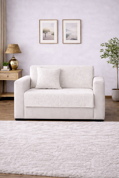 NazeninHome Armchair Cover |   Muslin Sofa Cover 100 X 220 |   2 Storey |   W...