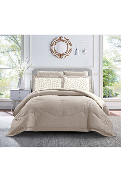 Doona 6Pcs King Comforter Set – Fits 200×200cm Bed Reversible Printed with So...