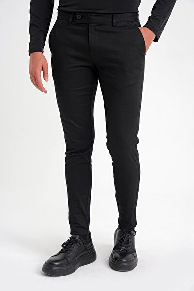 Efor P 1124 PANTOLON Slim SİYAH CASUAL