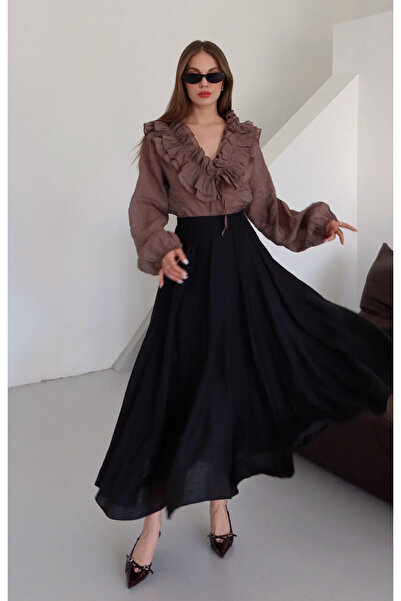 My Blog Black Pieced Skirt - 3280