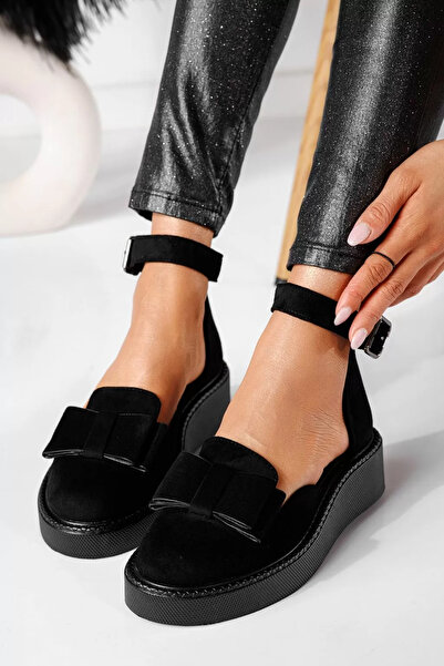 Zaira Women's black casual shoes made of eco-leather suede Willy #24222 - 40